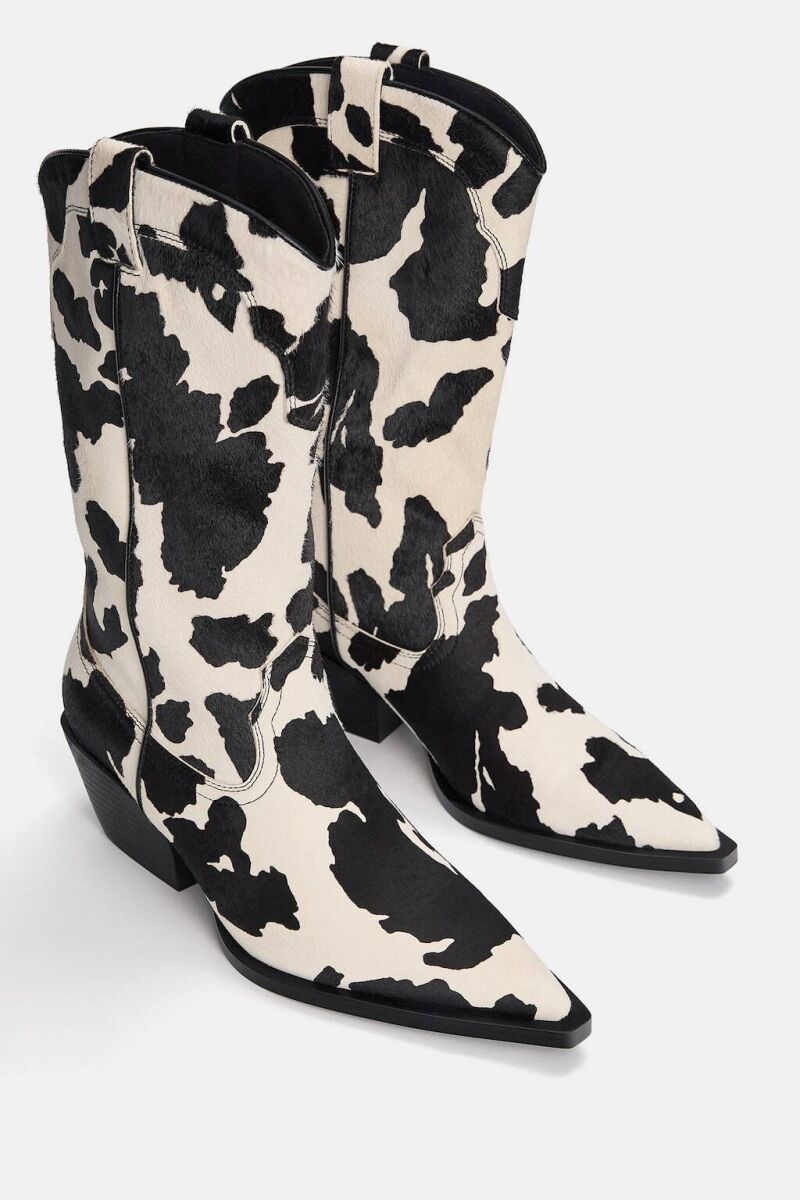 Botas cowboy piel animal print
