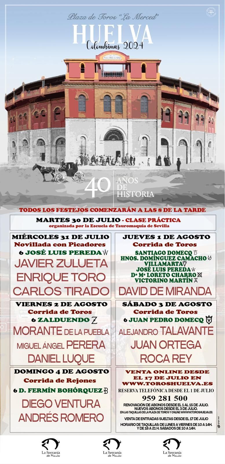 Cartel de la Feria de Colombinas 2024