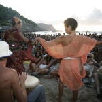 Ambiente en una cala de Ibiza