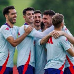 Entrenamiento de la selección española