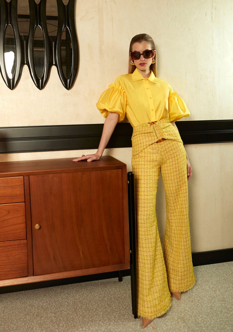Pantalón tweed. 