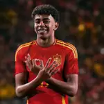 Lamine Yamal y su ya mítica celebración