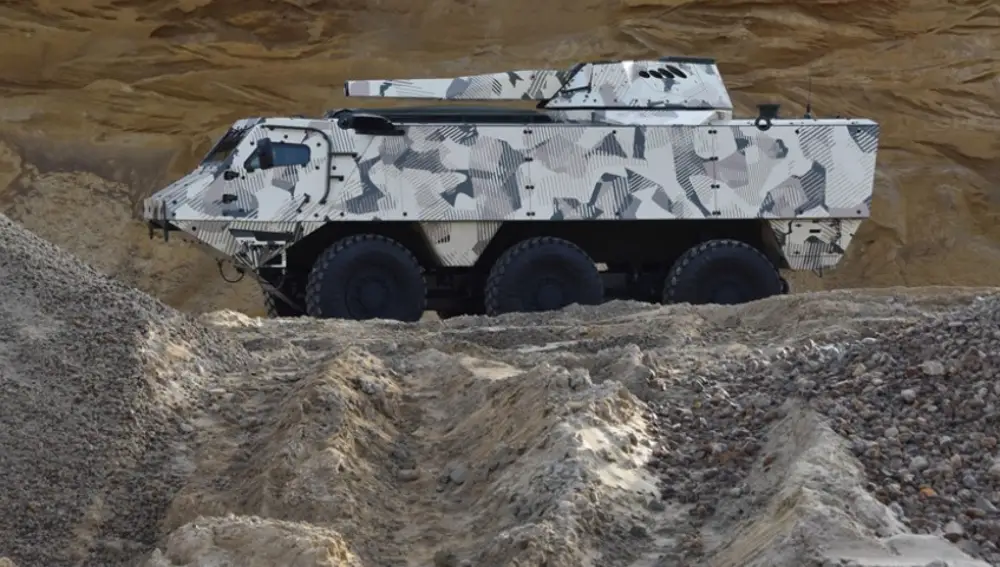 Uno de los autónomos Patria 6x6