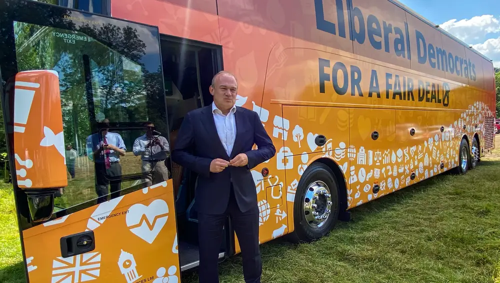 Ed Davey, líder liberaldemócrata, el político británico que más se divierte