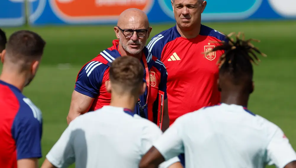 Entrenamiento de la selección española de fútbol