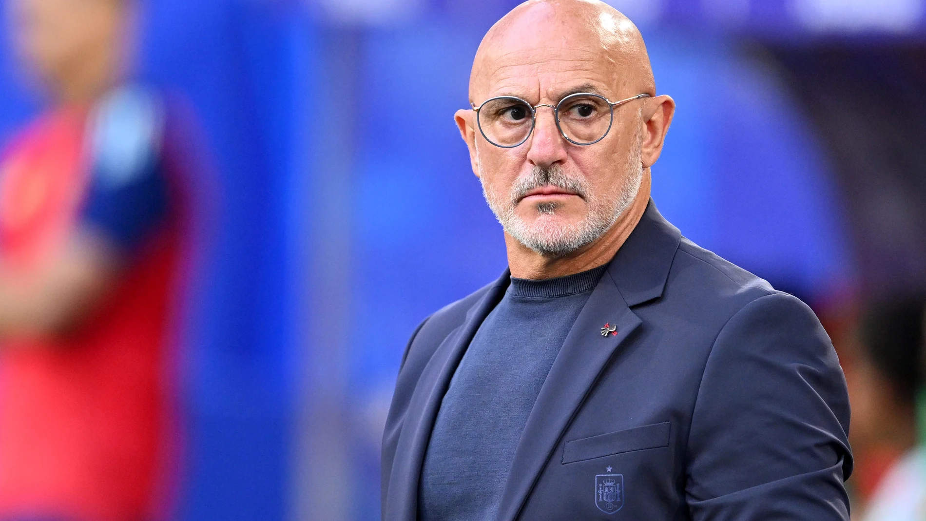 24 June 2024, North Rhine-Westphalia, Duesseldorf: Spain coach Luis de la Fuente pictured prior to the start of the UEFA Euro 2024 group B soccer match between Albania and Spain at Duesseldorf Arena. Photo: Marius Becker/dpa 24/06/2024 ONLY FOR USE IN SPAIN