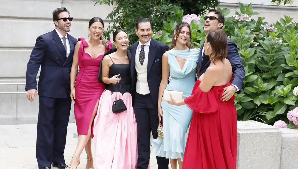 Algunos de los influencers invitados al enlace
