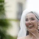 Ana Moya deslumbrante con un vestido de novia de Vicky Martín Berrocal.