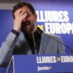 Antoni Comin gives a press conference in Brussels, Belgium