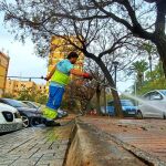 Los operarios del Servicio de Limpieza Viaria utilizarán gorra para protegerse del sol y podrán realizar pausas de hidratación a demanda
