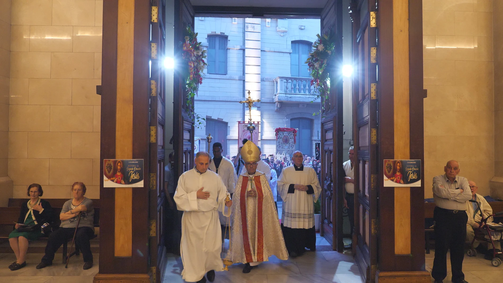El arzobispo de Valladolid, Luis Argüello, durante la apertura del Añoi Jubilar del Corazón de Jesús