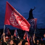 France's leftist grouping New Popular Front rally at Paris's Place de la Republique