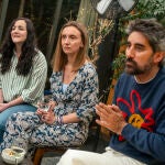 Alina Not, Andrea Longarela y Manel Loureiro, ayer, en la presentación del certamen