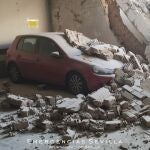 Aspecto de un garaje cercano