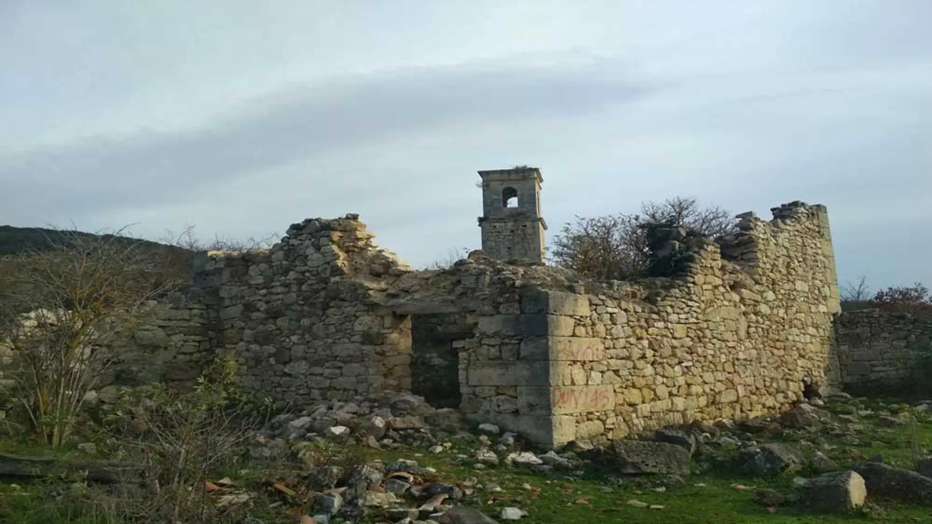 Imagen de unas ruinas de Ochate