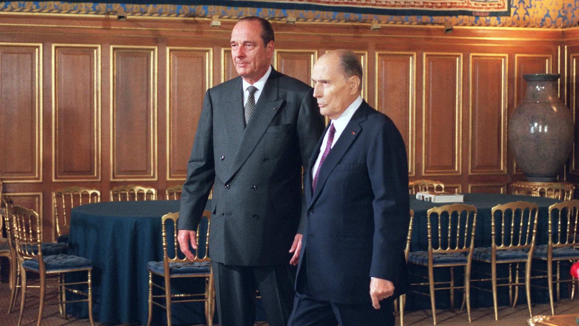 El socialista François Mitterrand y el conservador Jacques Chirac compartieron la primera "cohabitación" entre 1986 y 1988