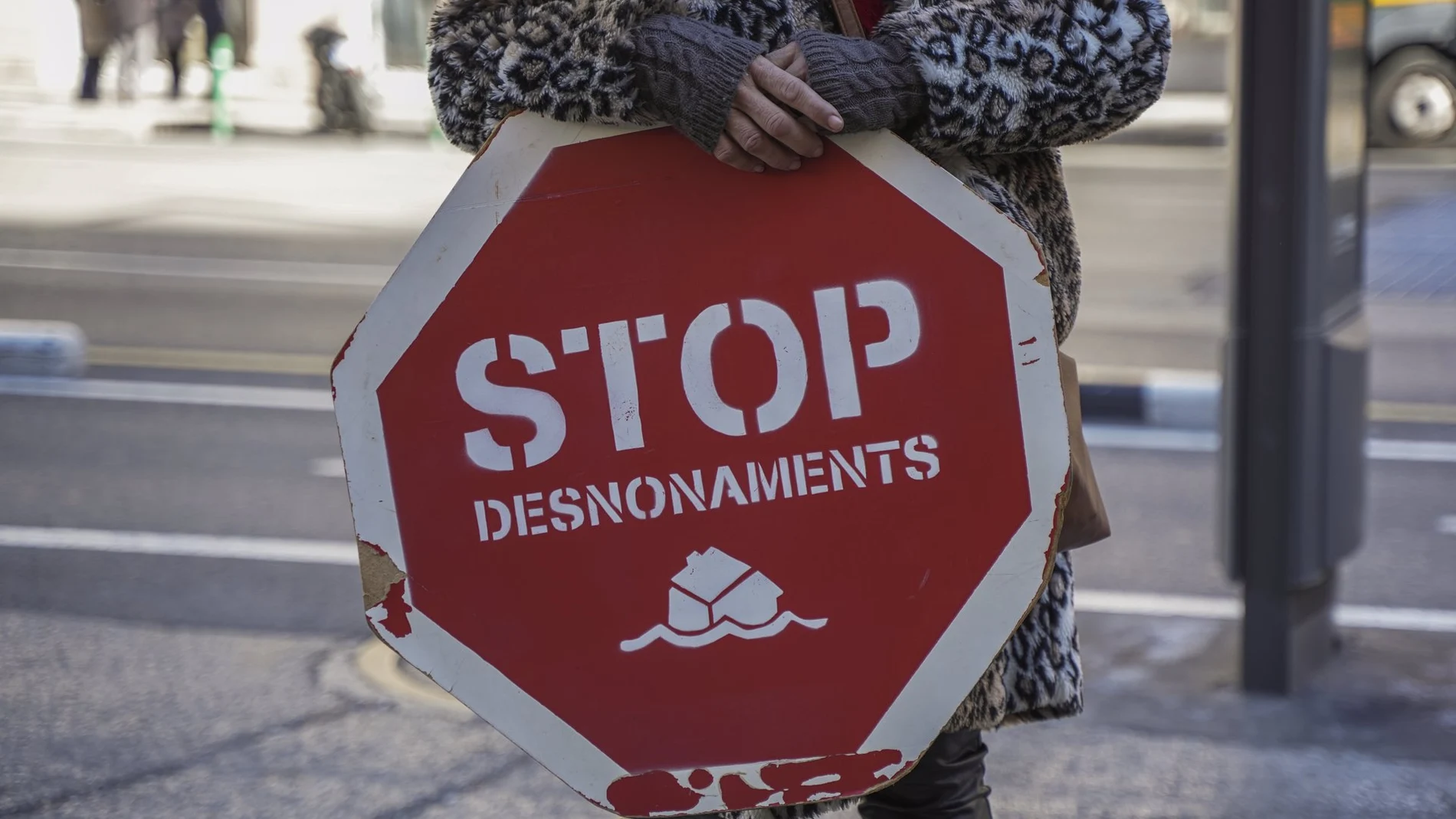 Protesta contra los desahucios