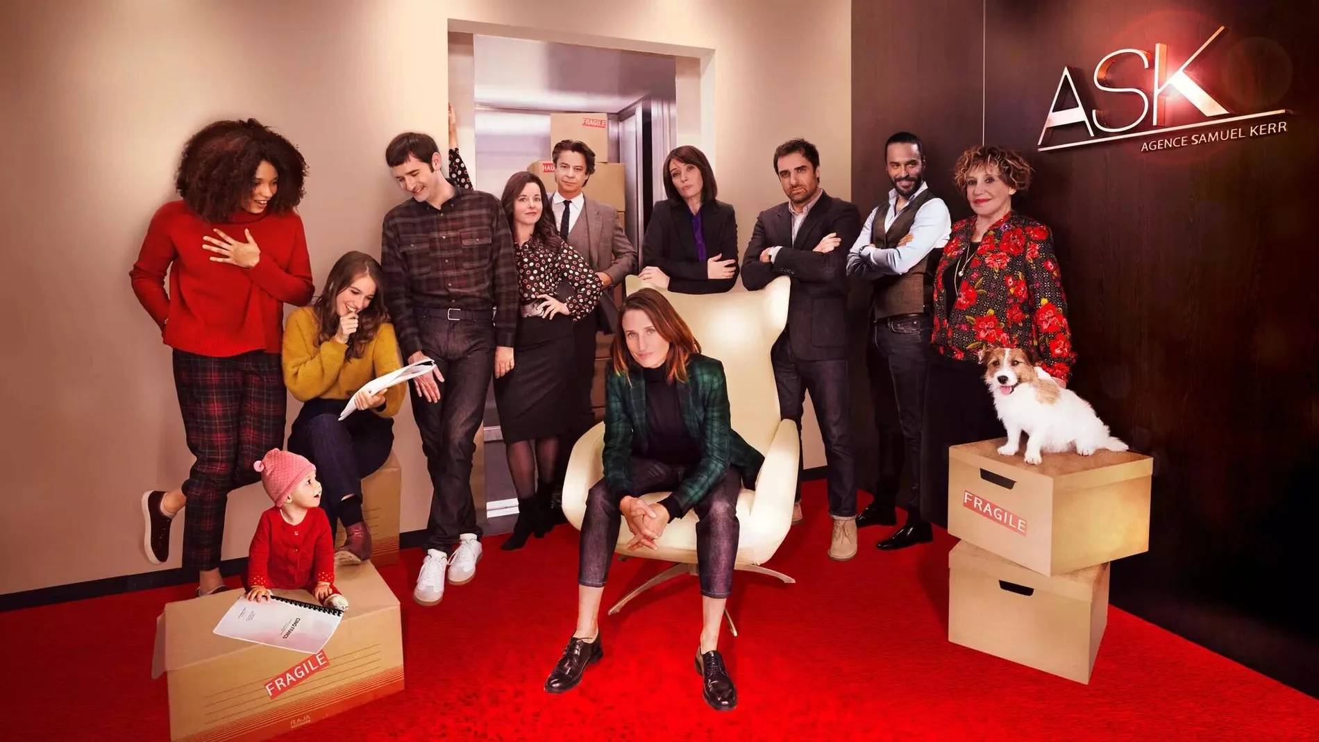 Imagen de los actores de la serie "Call my agent"