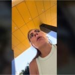 La tiktoker Marta Oliete en el vídeo subido a TikTok.