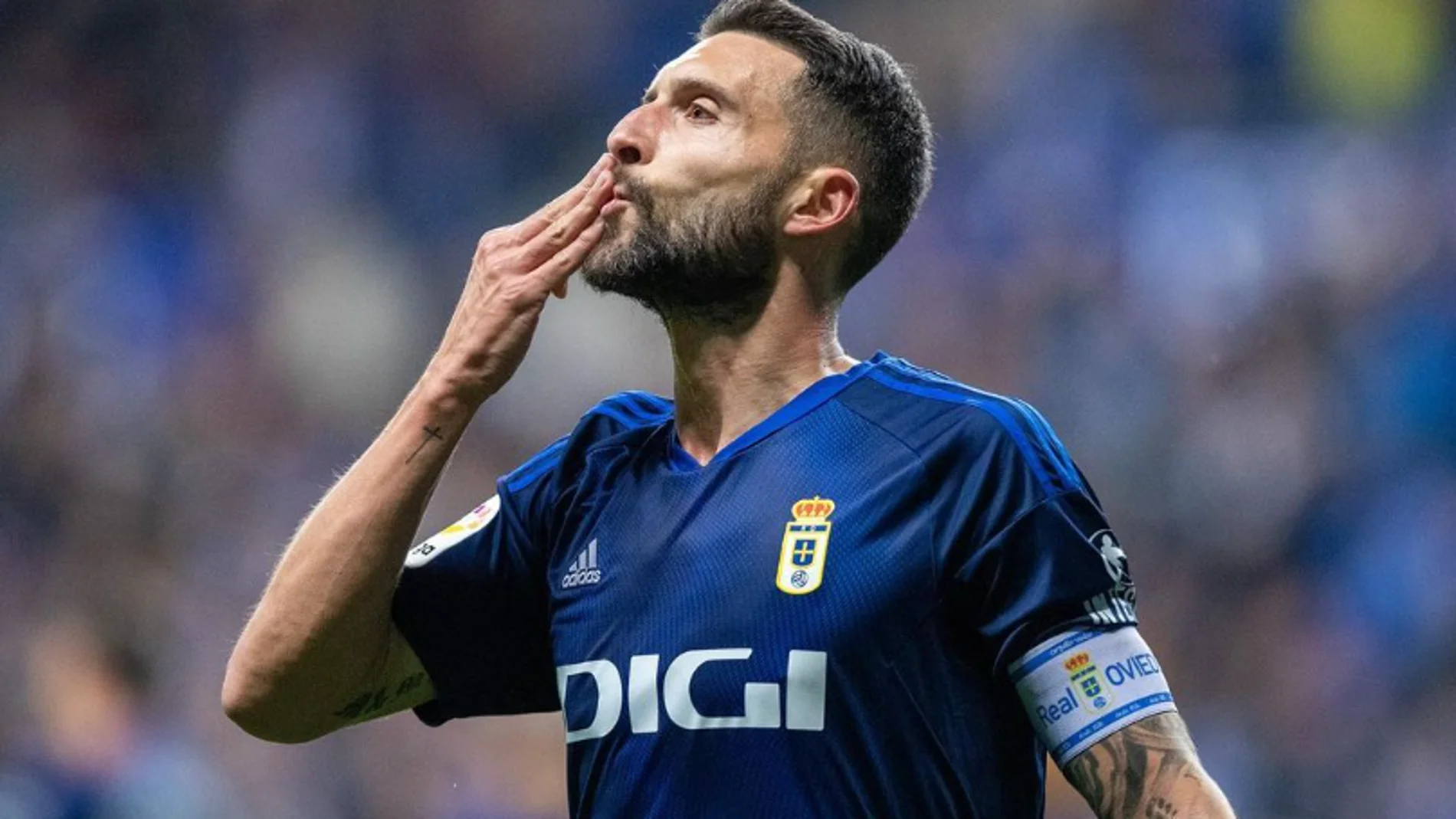 Borja Bastón, fue capitán del Oviedo y se despide para llegar al Pachuca