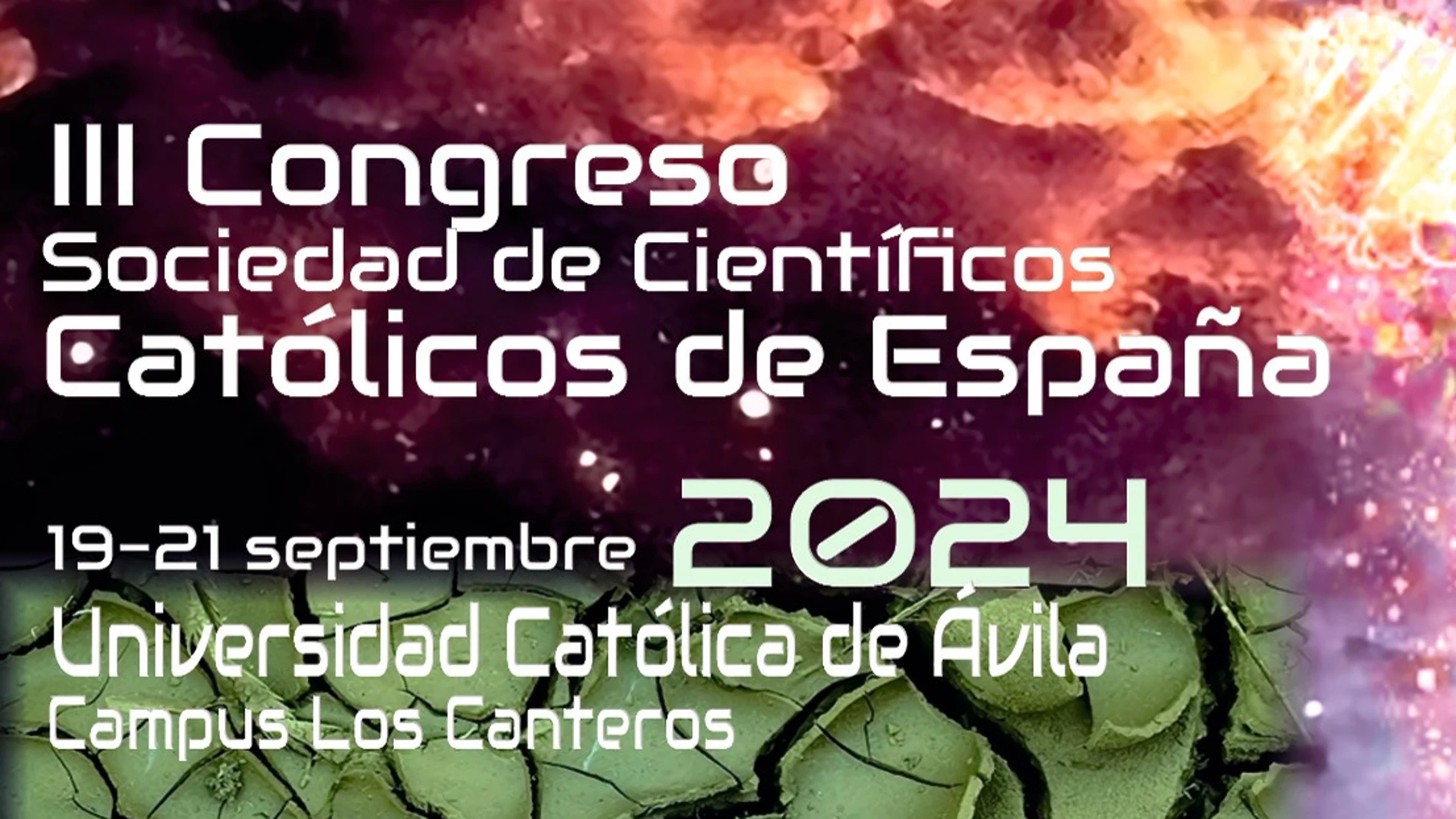 Cartel anunciador del congreso en la UCAV sobre la integración de la fe y la ciencia