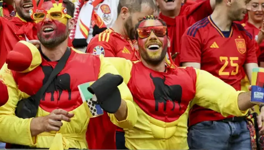 Aficionados españoles en la Eurocopa