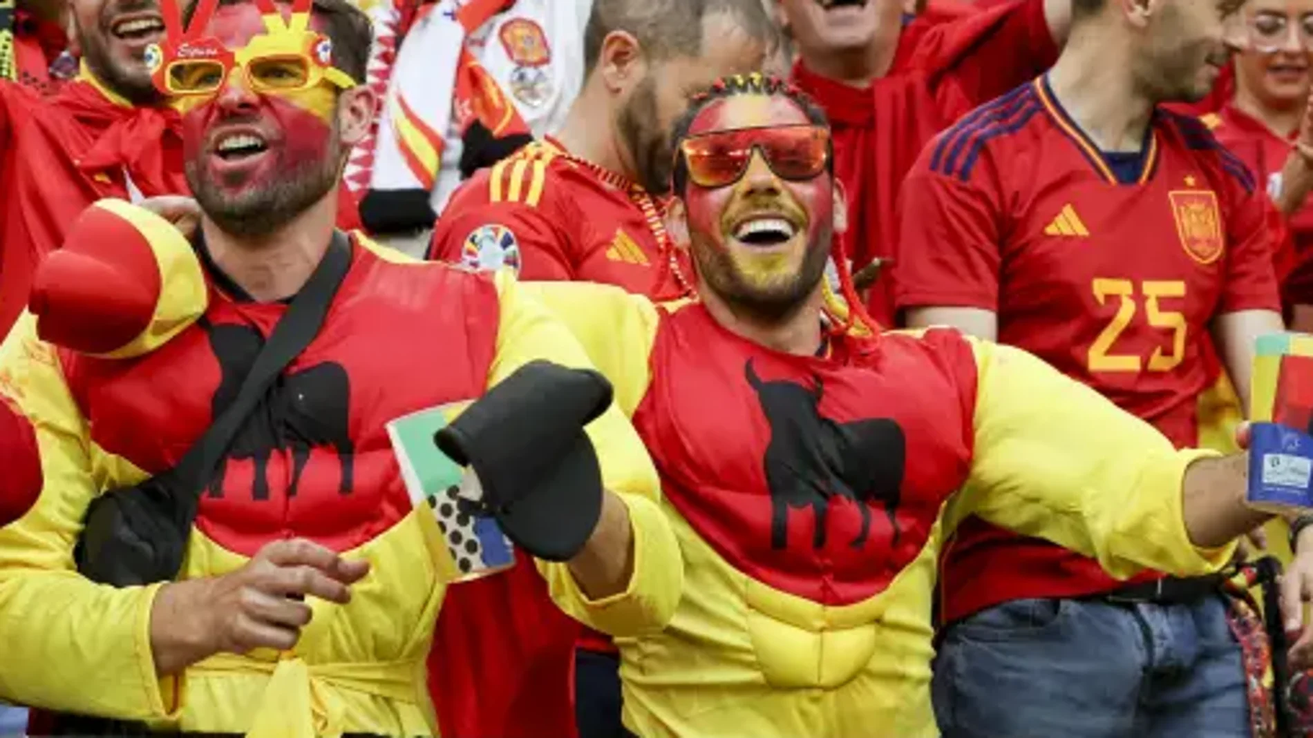 Aficionados españoles en la Eurocopa