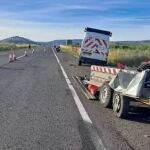 Lugar del suceso en la N-232 en Ausejo