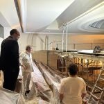 Marco Morala visita las obras desarrolladas en el Teatro Bérgidum