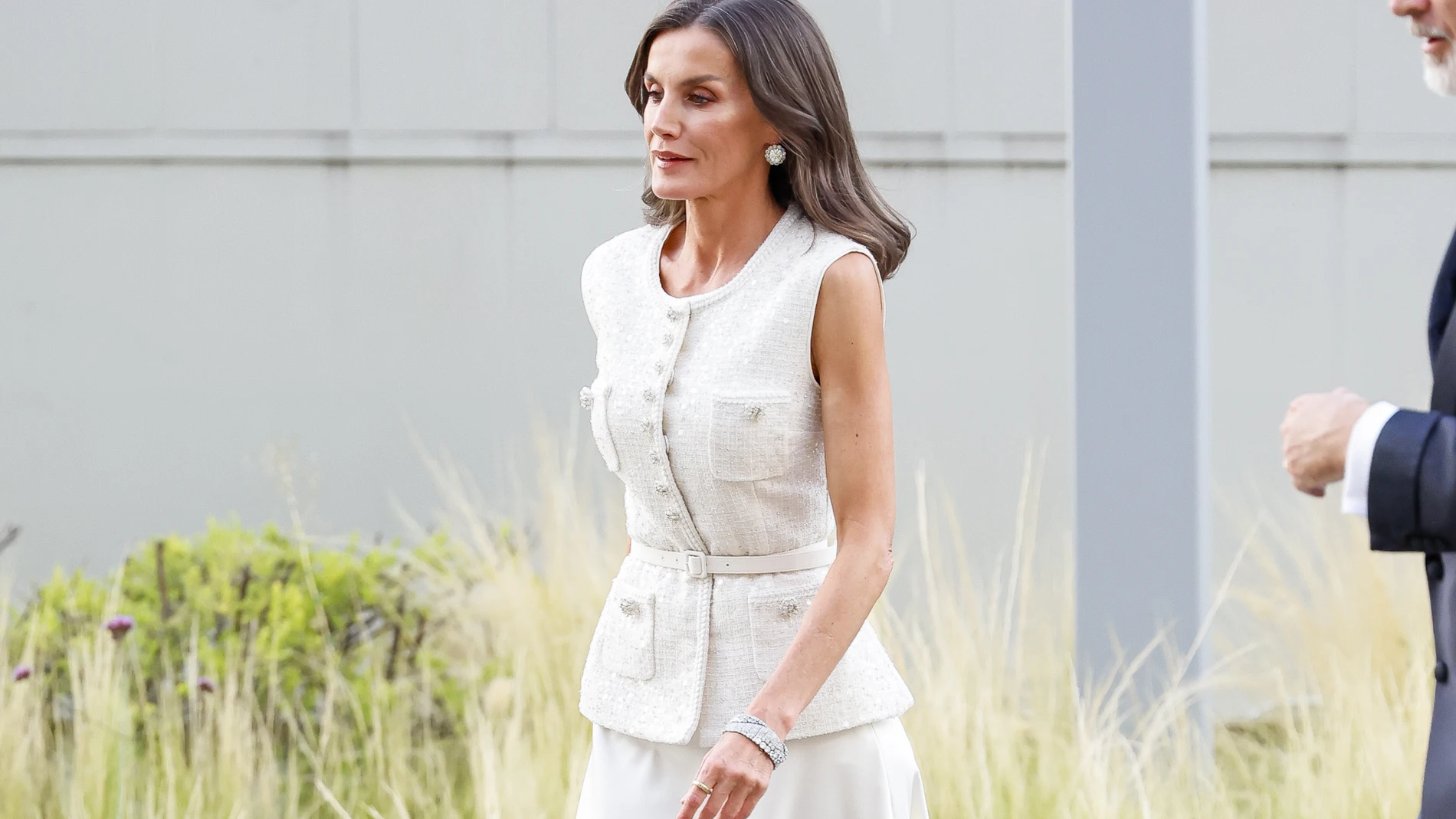 La Reina Letizia en su cita con el periodismo.