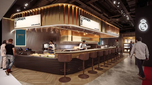 El Real Madrid aterriza con sus tiendas y puntos de restauración en los aeropuertos 