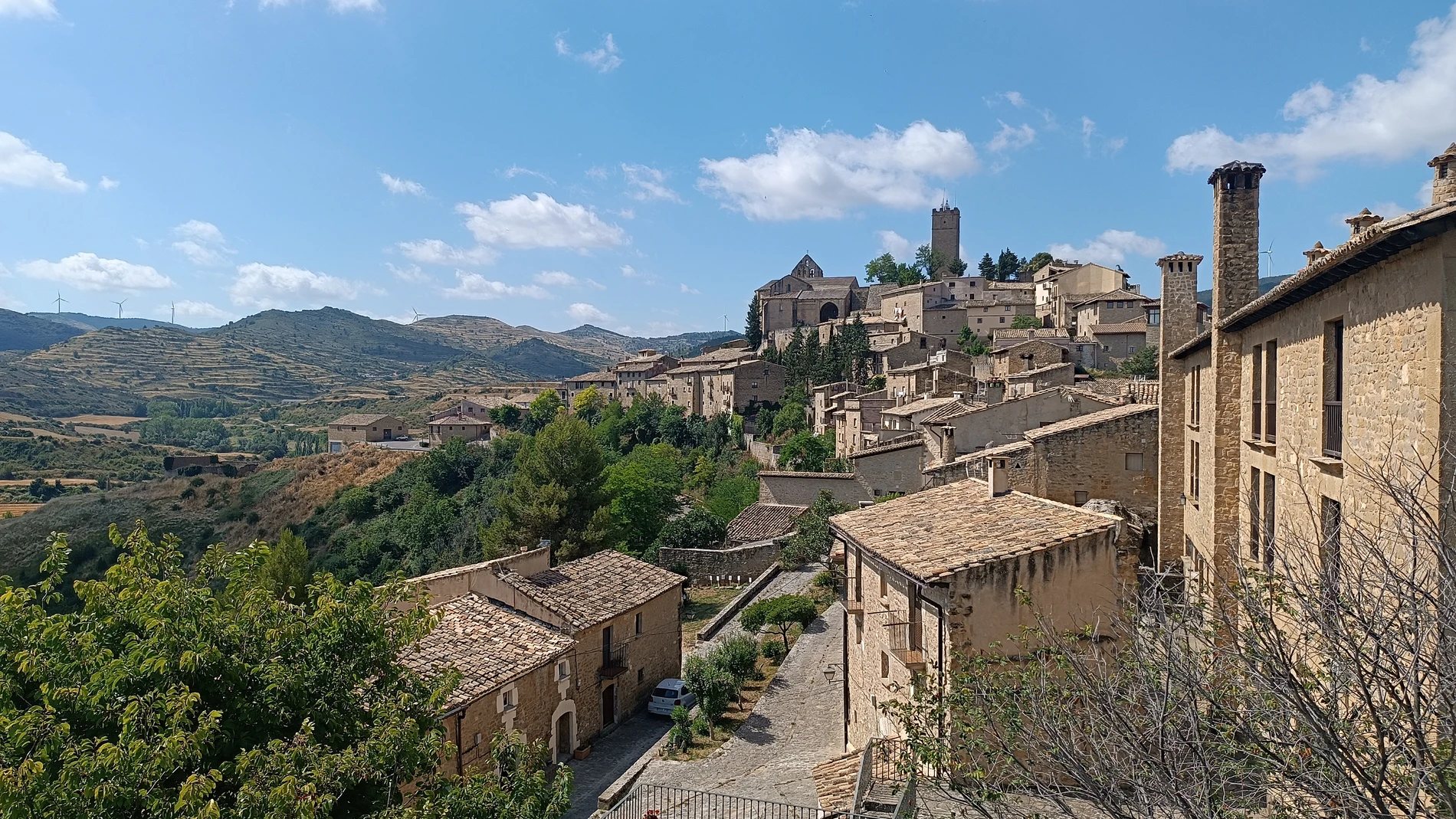 Sos del Rey Católico desde el mirador del Parador de Turismo