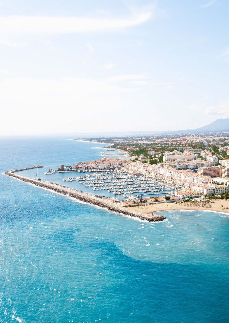 Vista panorámica de Puerto Banús