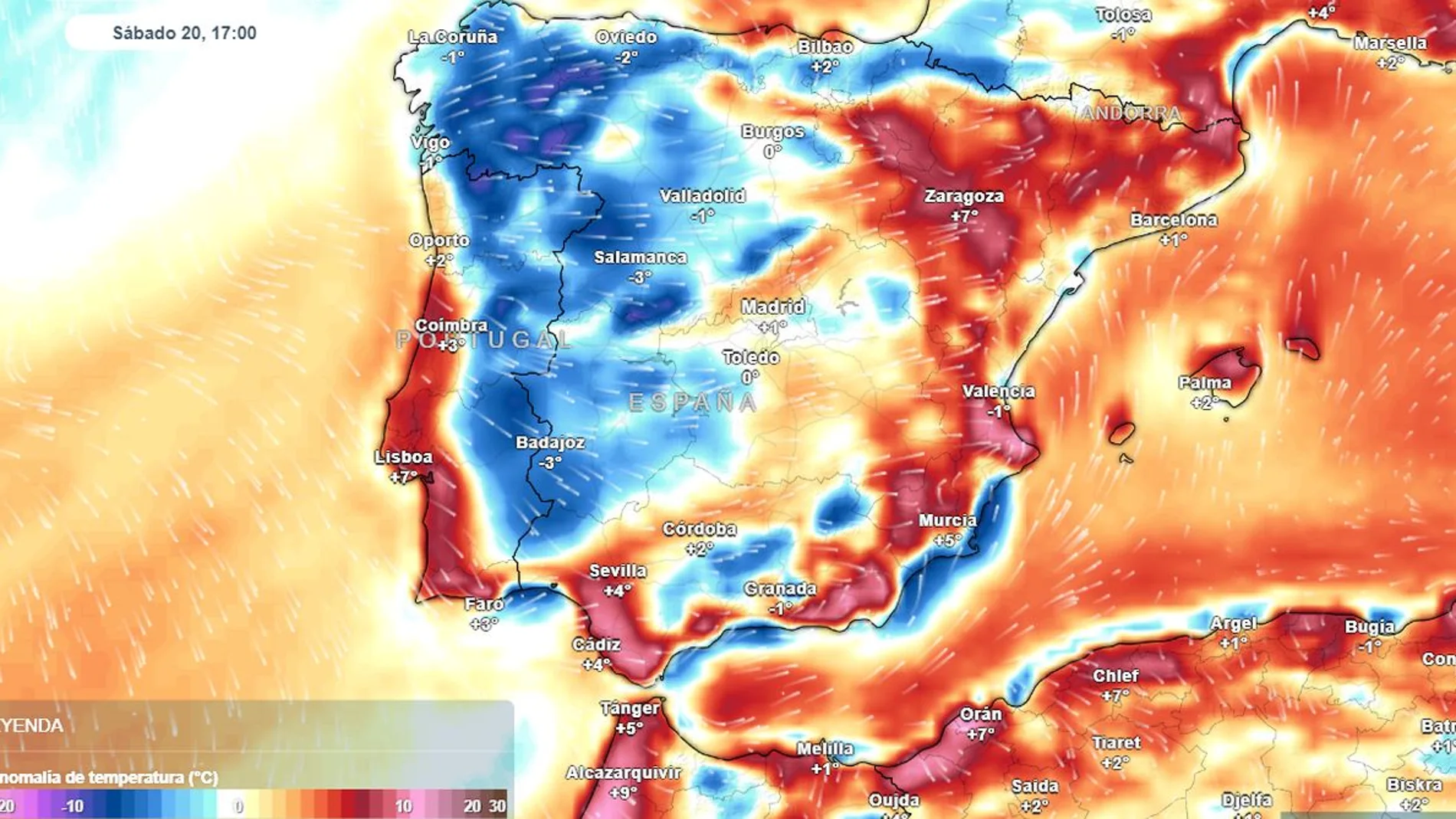Mañana España se partirá en dos: bajón térmico por el oeste frente a una costa mediterránea donde las temperaturas se dispararán