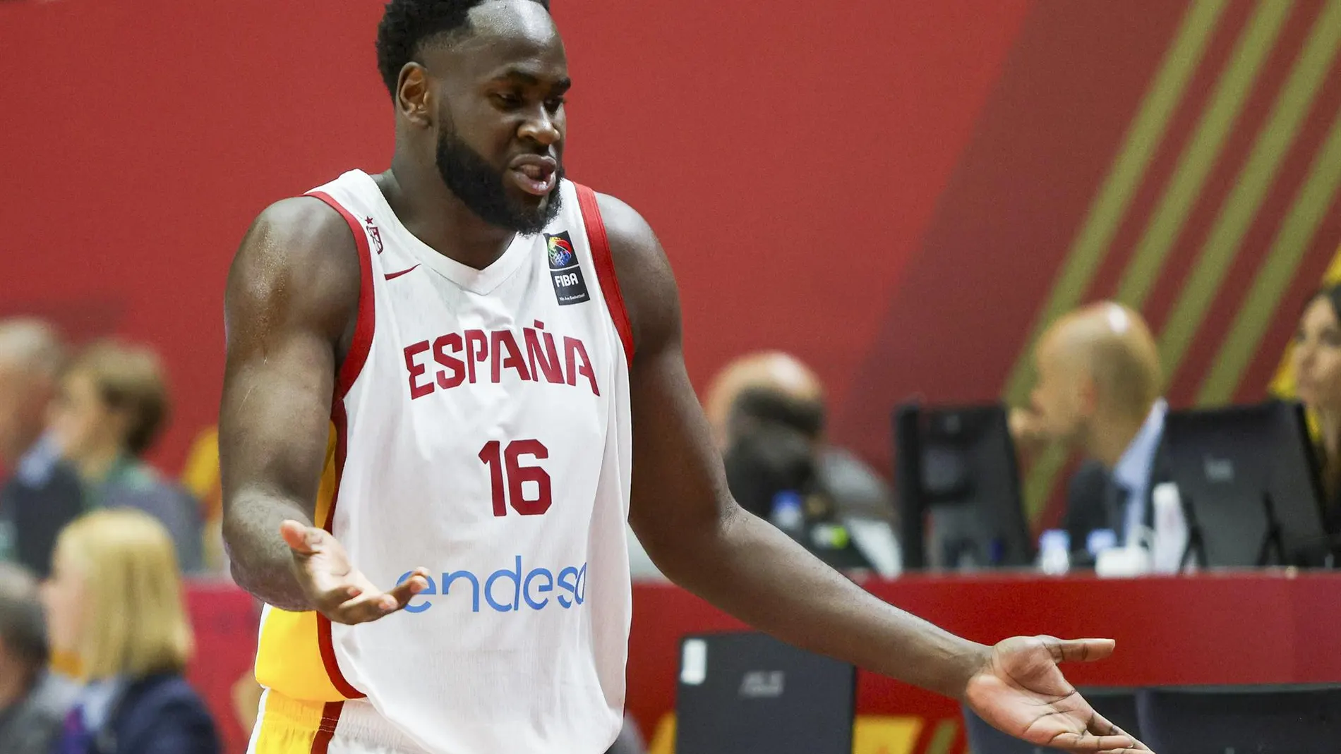 Usman Garuba, en un partido reciente de España