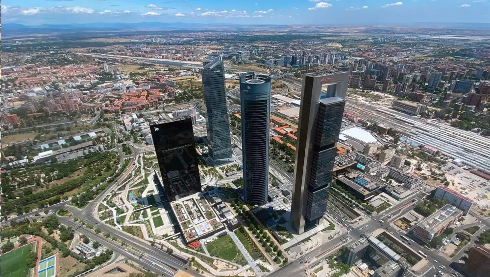 Imagen aérea de Madrid