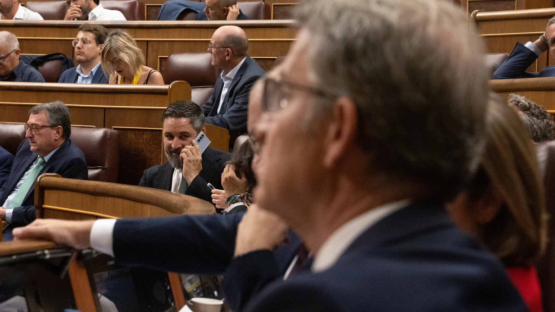 Feijóo y Abascal, en el Congreso de los Diputados