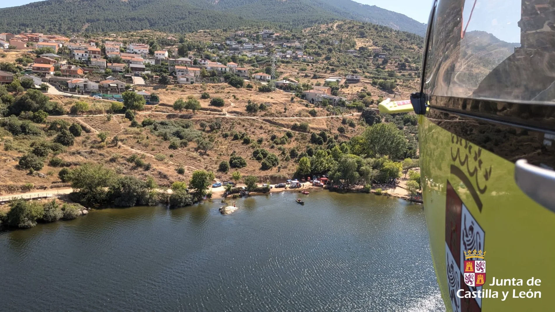 Buscan a un bañista desaparecido en el embalse del Charco del Cura, en El Tiemblo (Ávila)