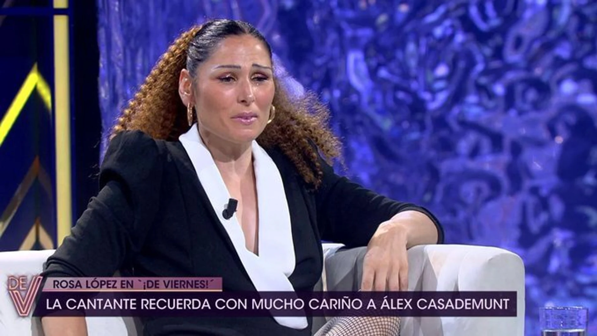Rosa López en el plató de 'De Viernes'