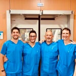 Los doctores Manuel Requena, Francesco Diana, Alejandro Tomasello y David Hernández