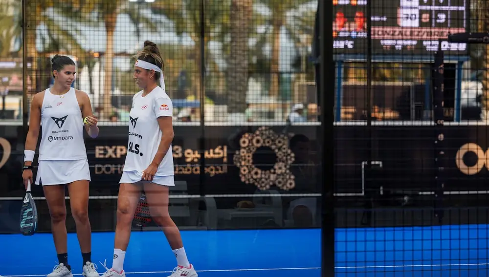 Bea González y Delfina Brea en el P1 de Qatar