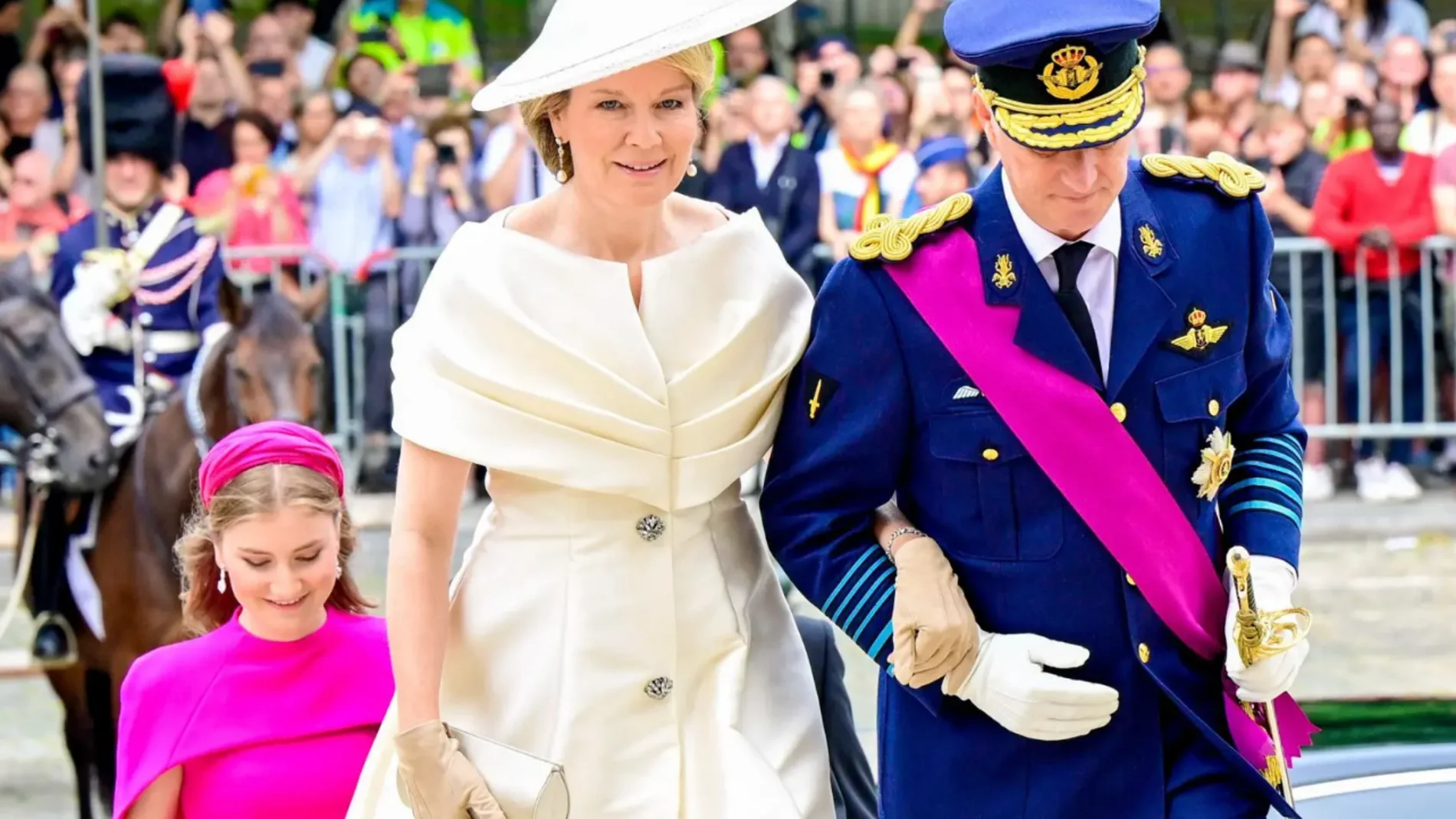 Los Reyes en el Día nacional de Bélgica