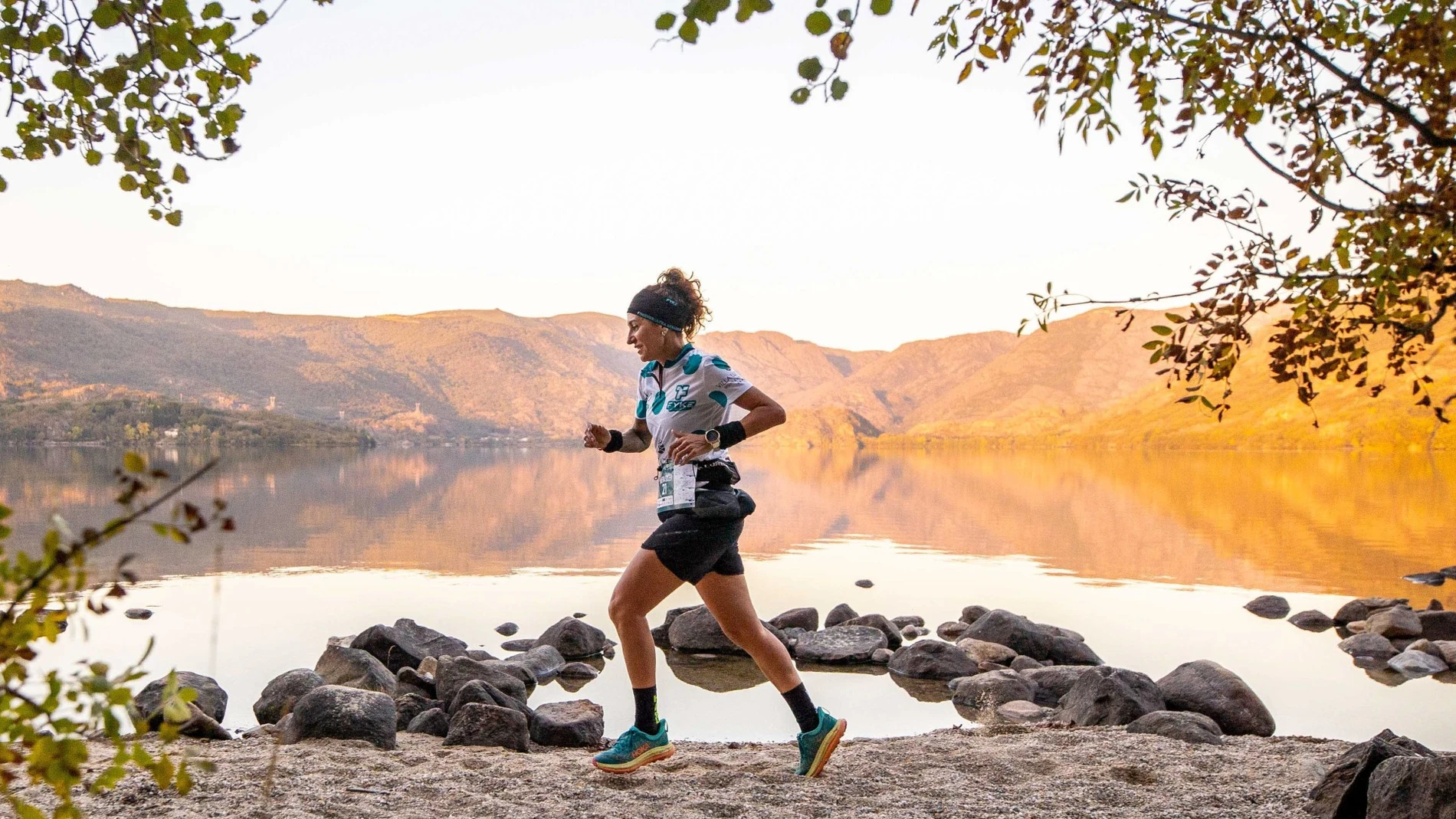 Una participante de la Ibereólica Ultra Sanabria Caja Rural