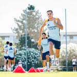 Sesión de entrenamiento del Real Madrid en Valdebebas