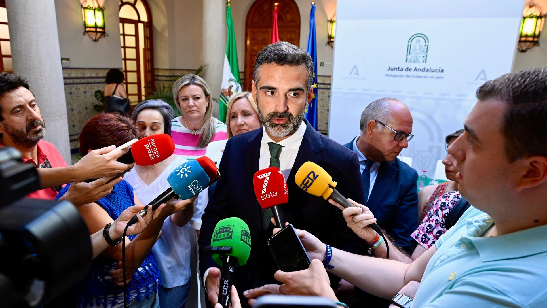 atiende a los medios en JaénEUROPA PRESS22/07/2024