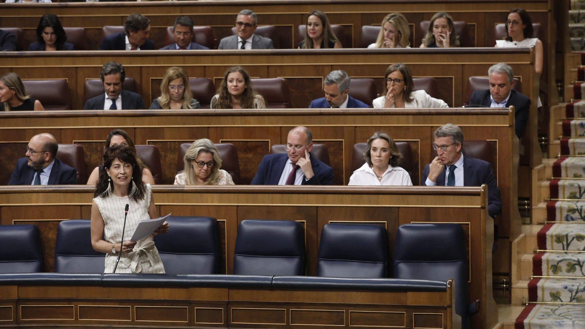 Pleno en el Congreso. La Ministra de Igualdad Ana Redondo. © Jesús G. Feria.