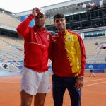 Rafa y Carlitos, en la Philippe Chatrier