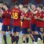 Jugadores de la selección española
