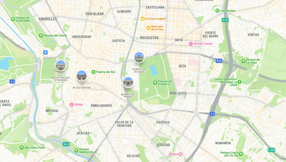 Así se ve Apple Maps en el navegador
