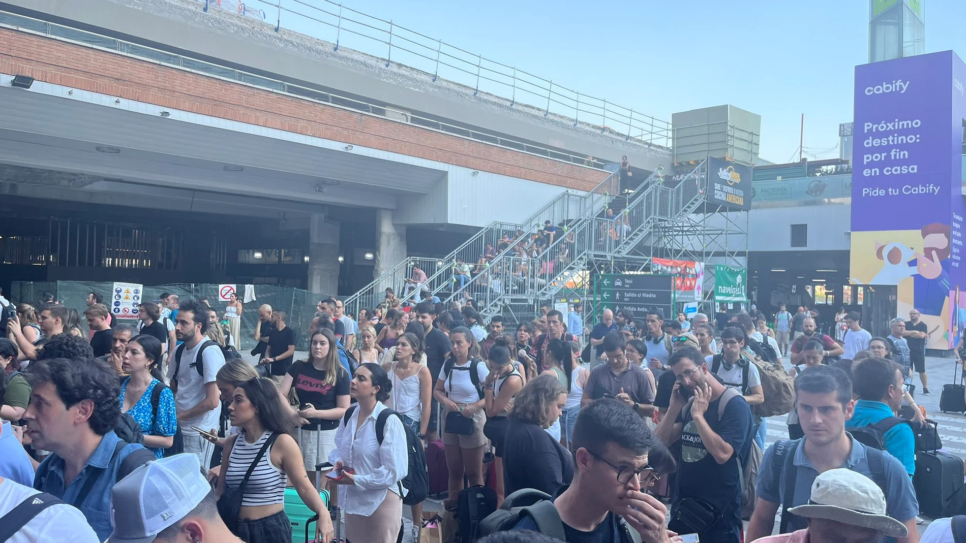 Aglomeraciones en la estación de Chamartín
